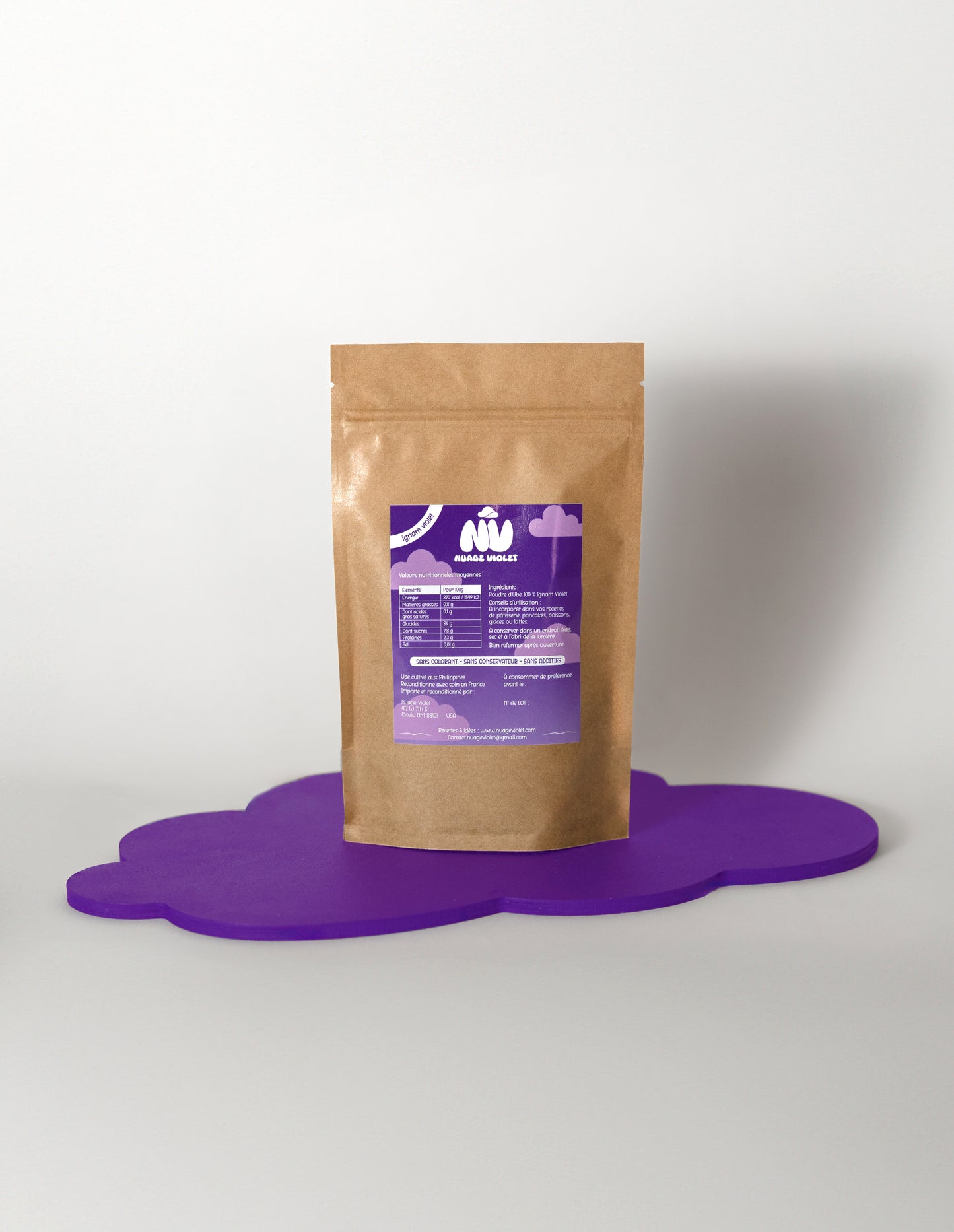 Poudre d'UBE 100% Igname Violette
